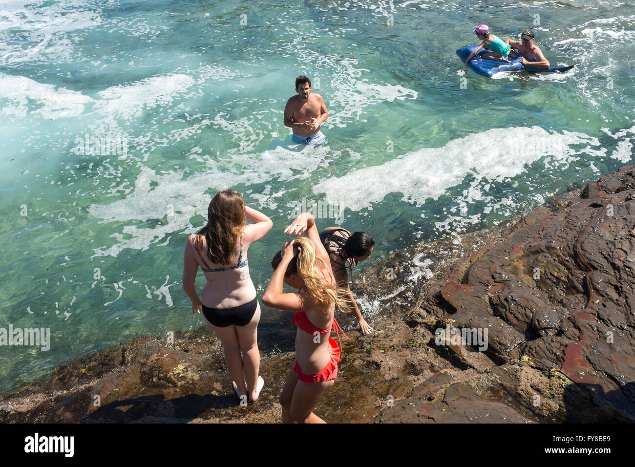 Giles Baths, Coogee Beach, Sydney, New South Wales, Australia Stock