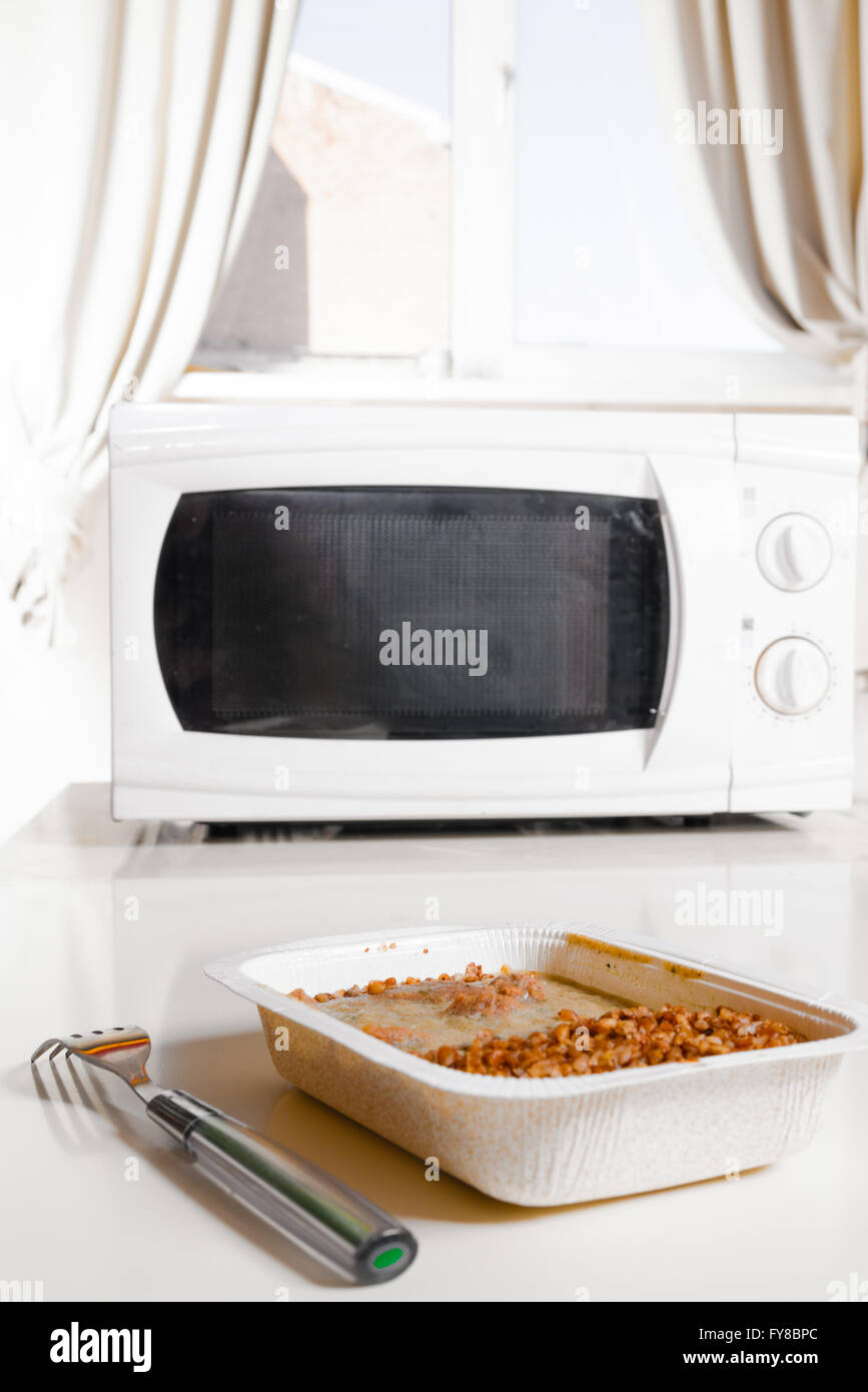 Microwave Oven With Frozen Food Stock Image Image Of Meal,, 48% OFF