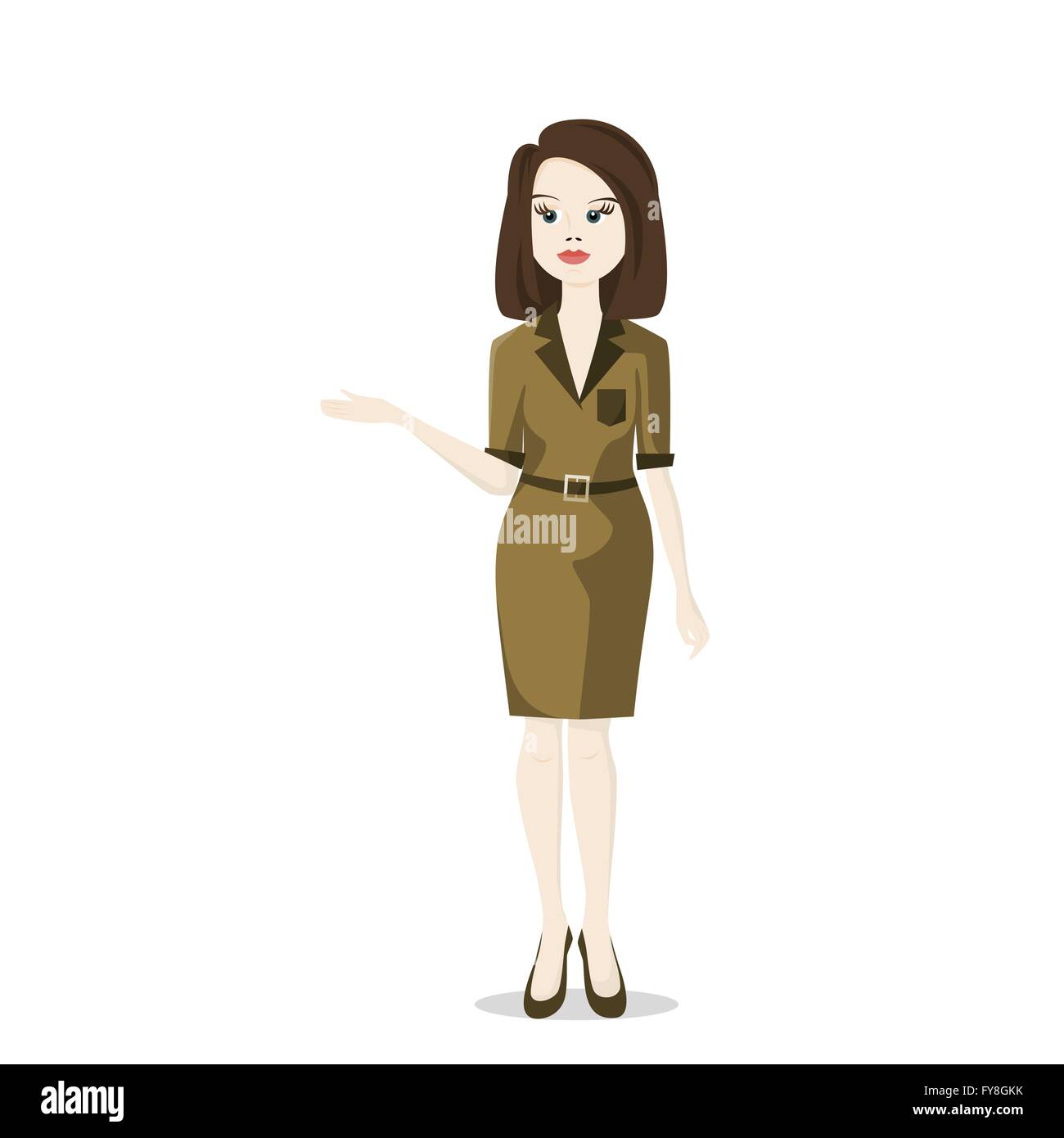 business woman presentation vector illustration Stock Vector