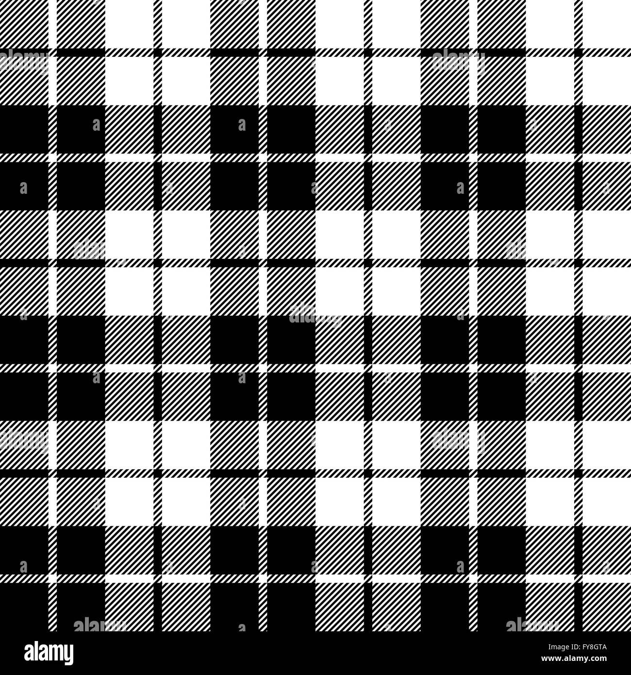 fabric texture seamless pattern black tartan vector illustration Stock ...