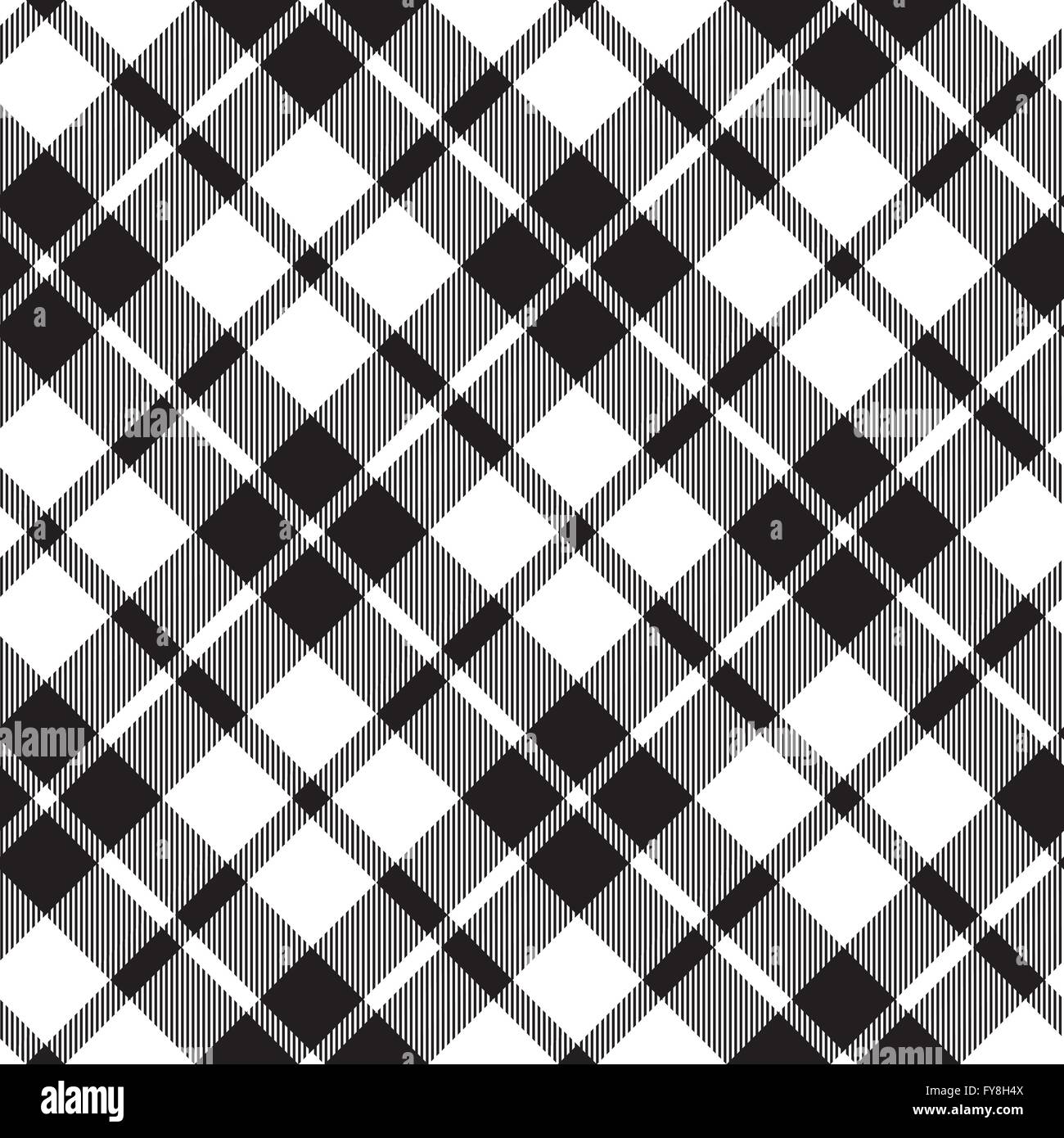 cornish tartan diagonal fabric texture black and white seamless pattern ...