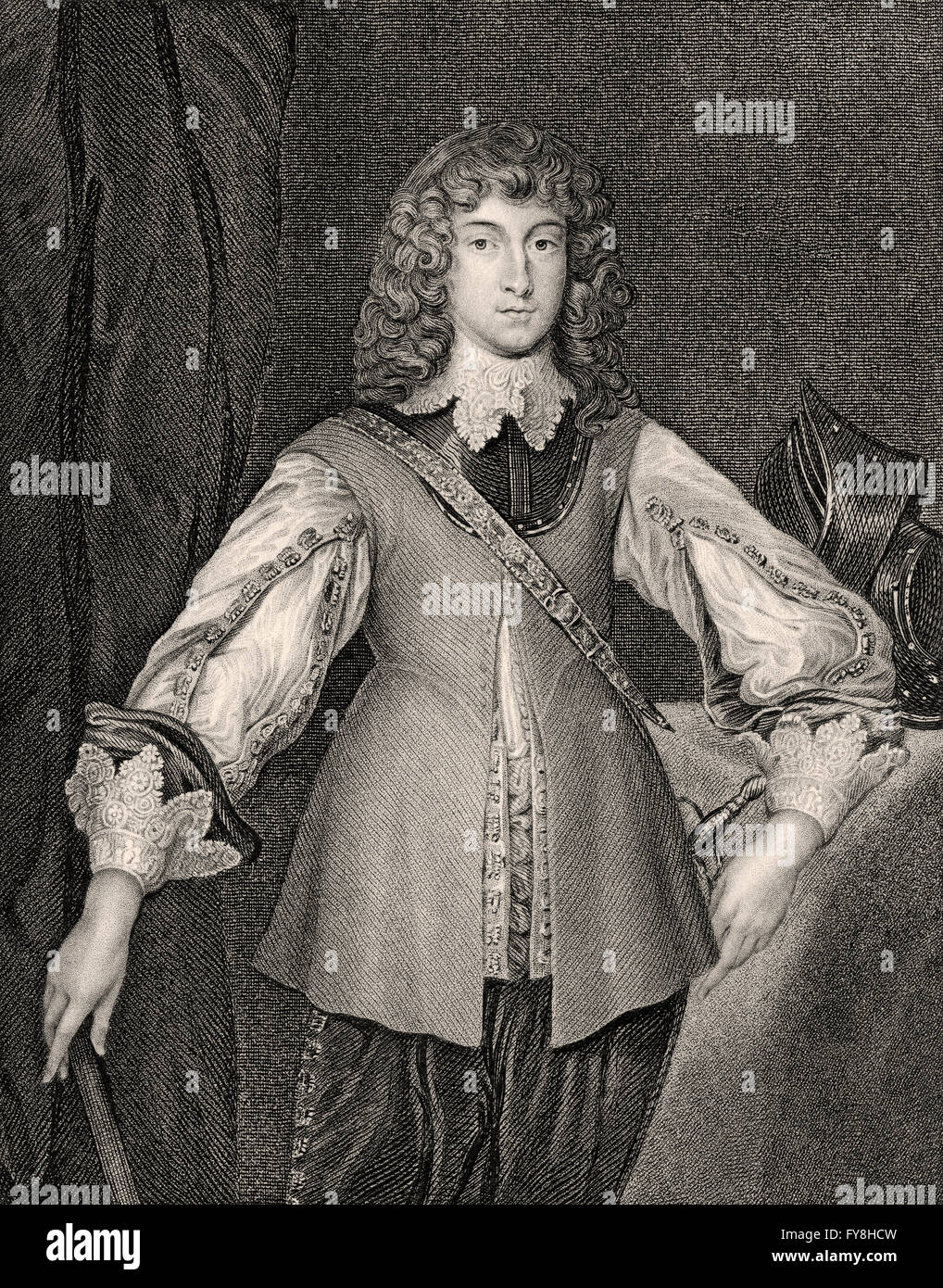 Rupert, Count Palatine of the Rhine, Duke of Bavaria, Duke of Cumberland, Earl of Holderness, Prince Rupert of the Rhine, Ruprec Stock Photo