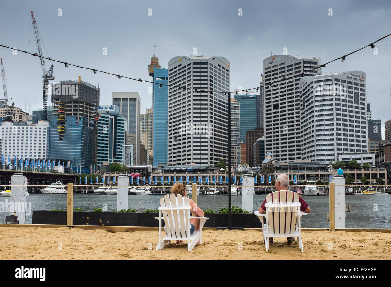 Darling Harbour, Sydney, New South Wales, Australia Stock Photo