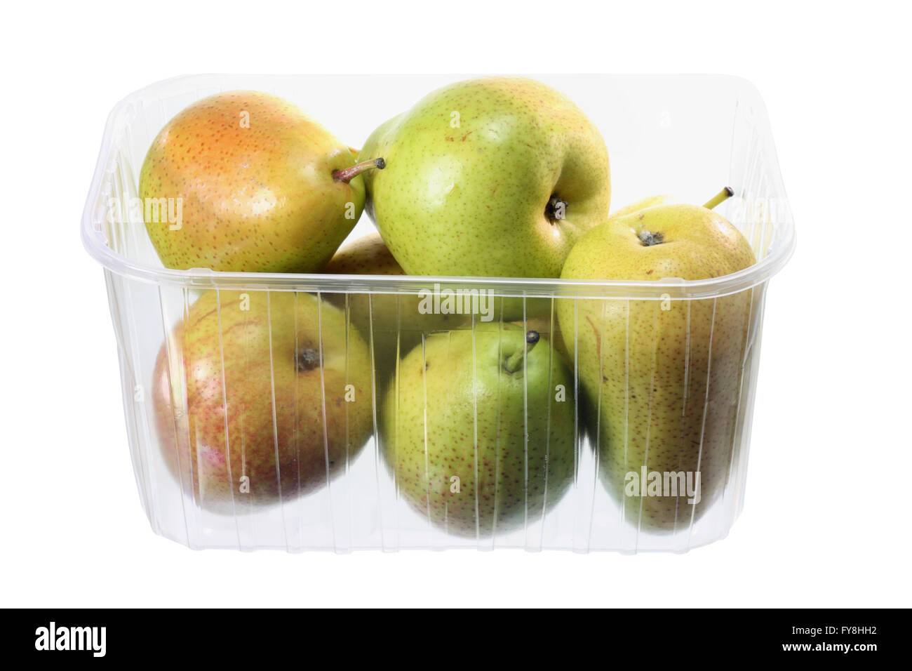 Pears in Plastic Container Stock Photo Alamy