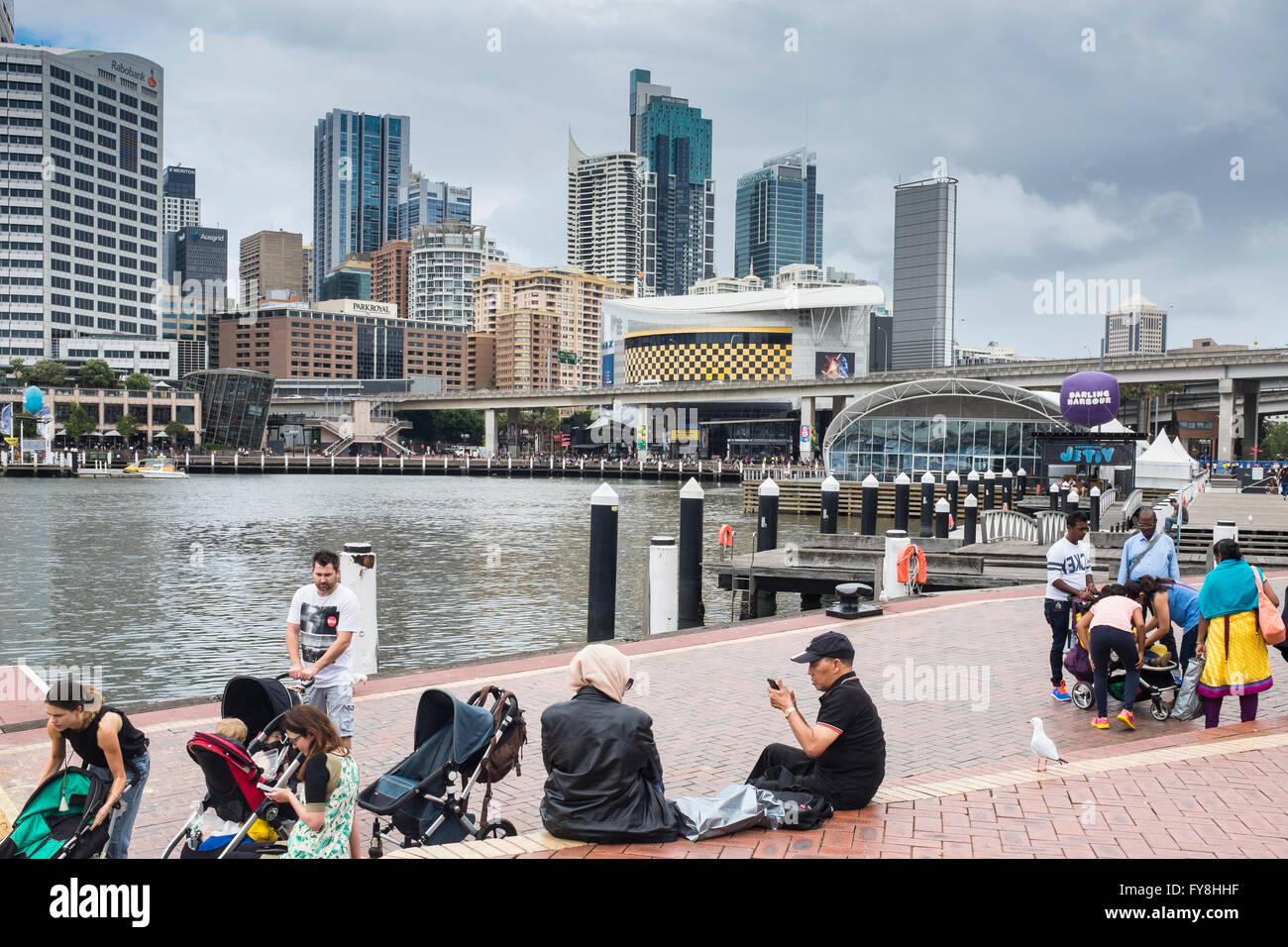 Darling Harbour, Sydney, New South Wales, Australia Stock Photo