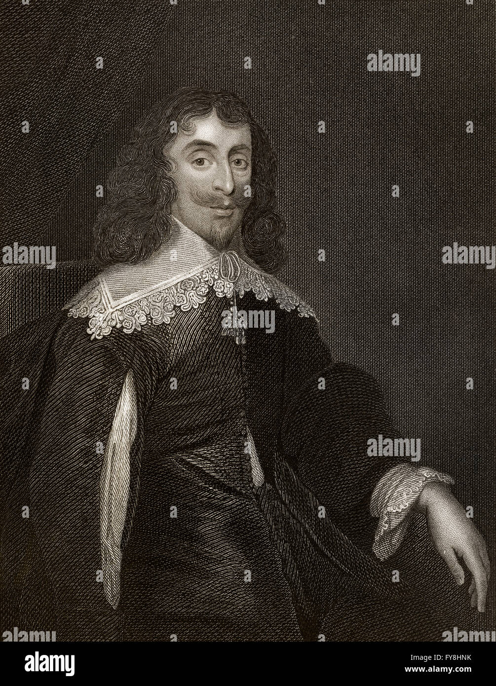 Arthur Capell, 1st Baron Capell of Hadham, 1608-1649, an English politician Stock Photo