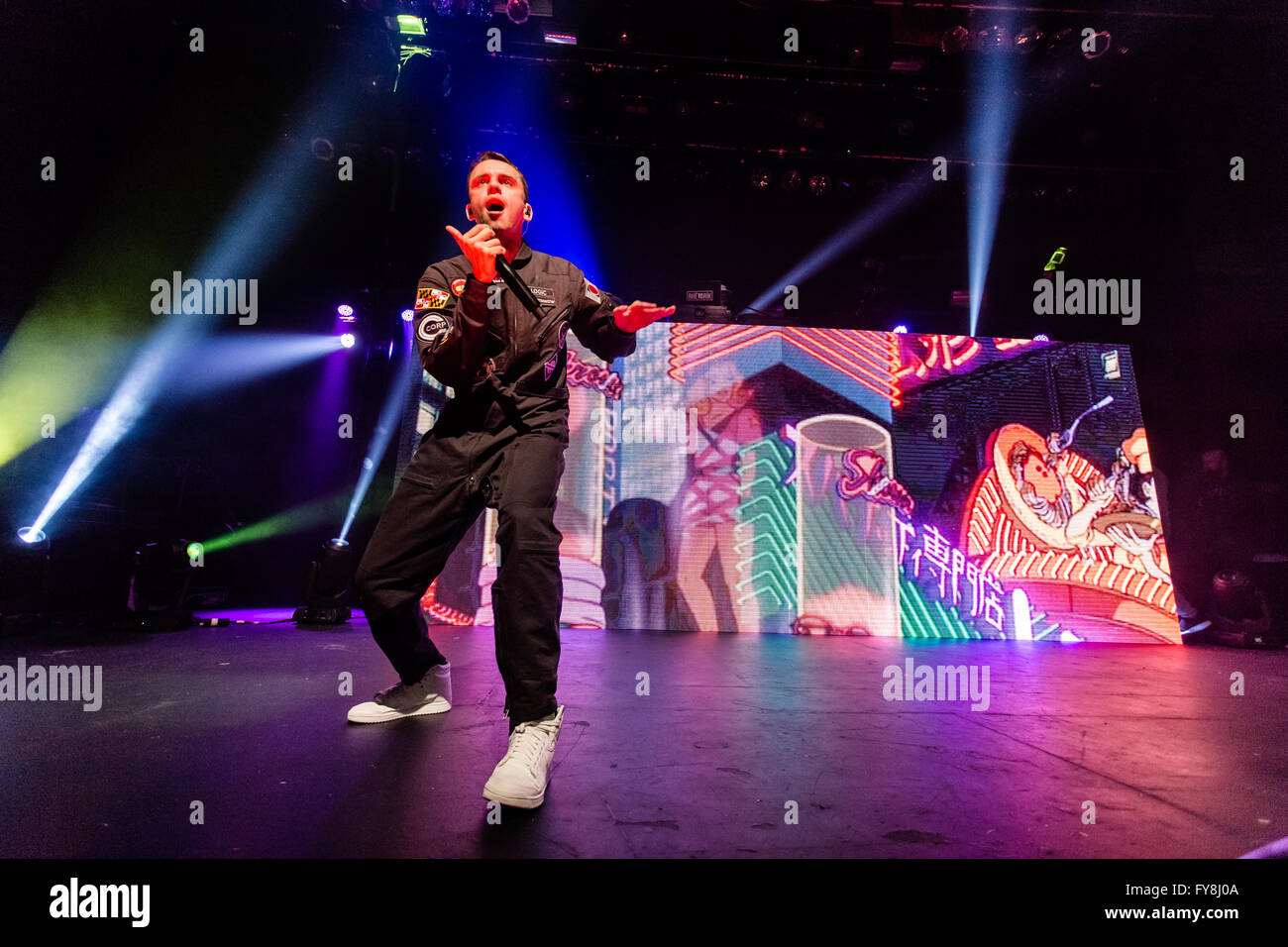 Sir Robert Bryson Hall II aka Logic @ The Vogue Theatre in Vancouver, BC on February 4th 2016 Stock Photo