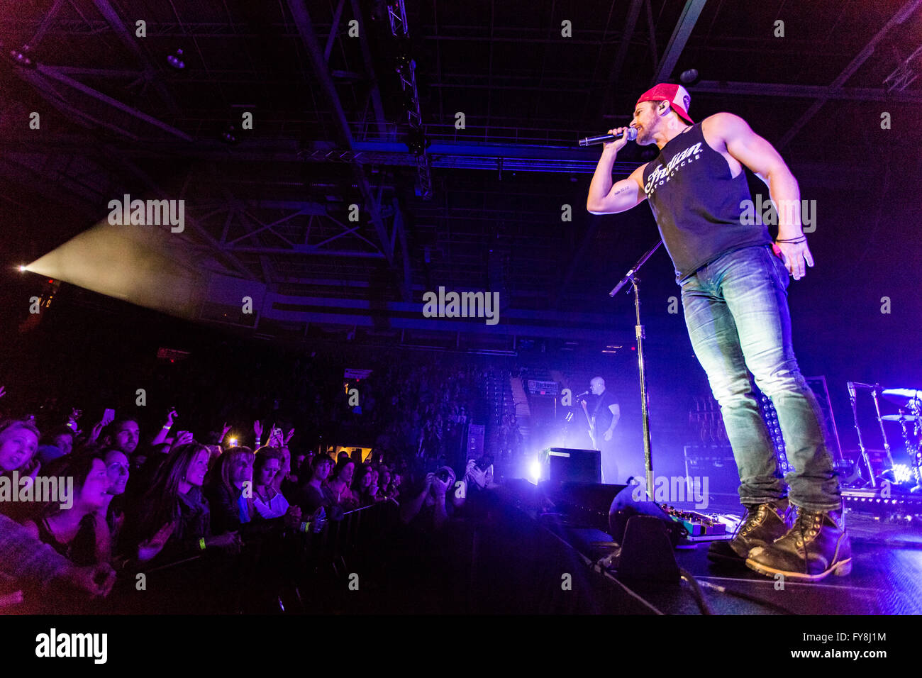 Kip Moore during his Wild Ones tour @ Abbotsford Centre in Abbotsford, BC on February 20th 2016 Stock Photo