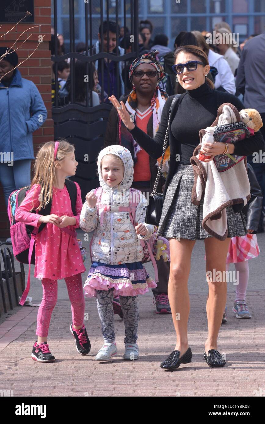 Bethenny Frankel picks up her daughter Bryn Hoppy from school ...