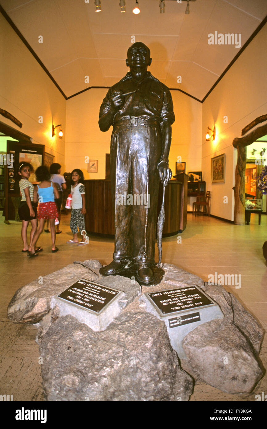 Skukuza Rest Camp, Stevenson Hamilton Memorial Museum, statue of James