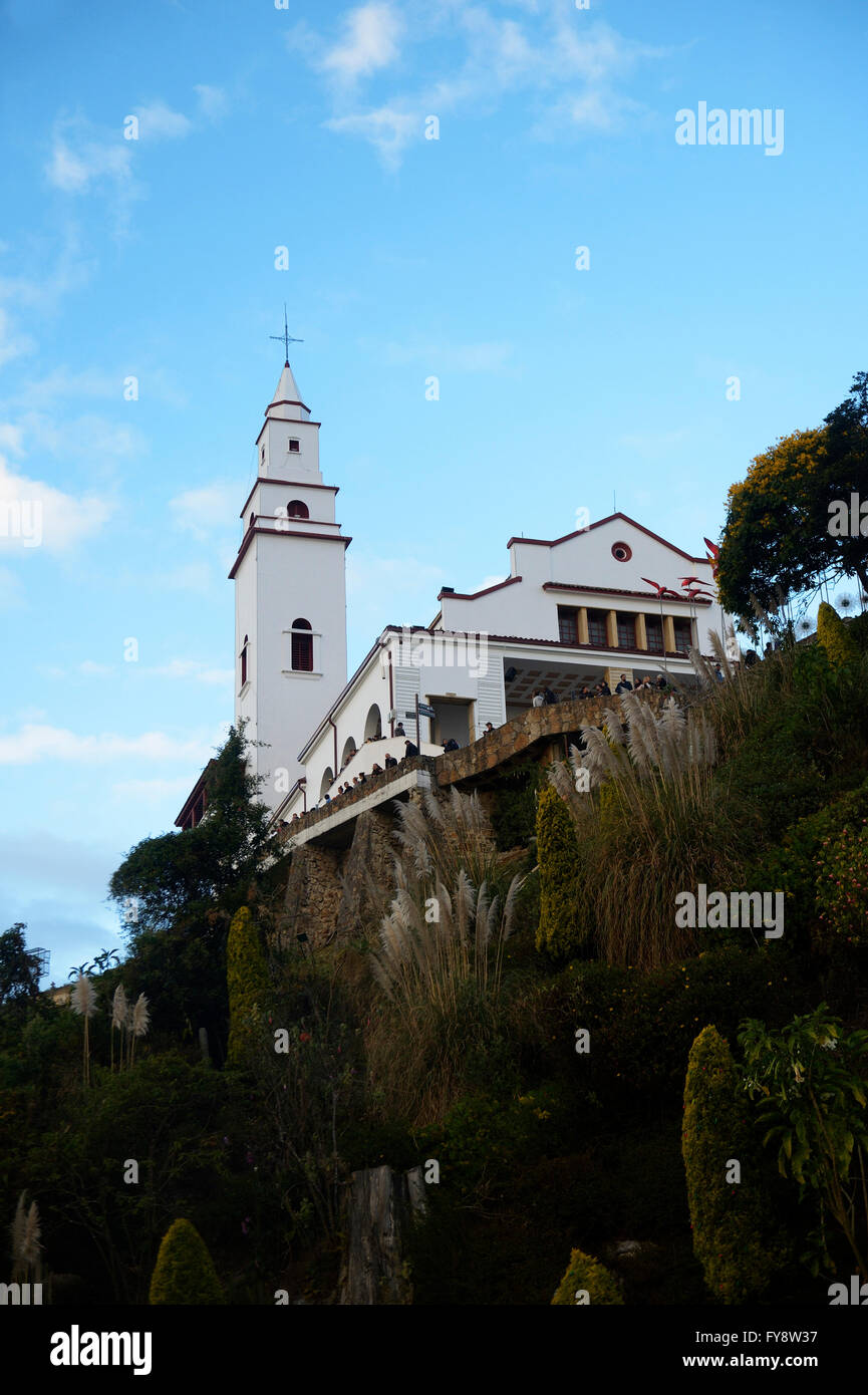 Colombia, Bogota, Monserrate Sanctuary on Cerro Monserrate, place of pilgrimage Stock Photo