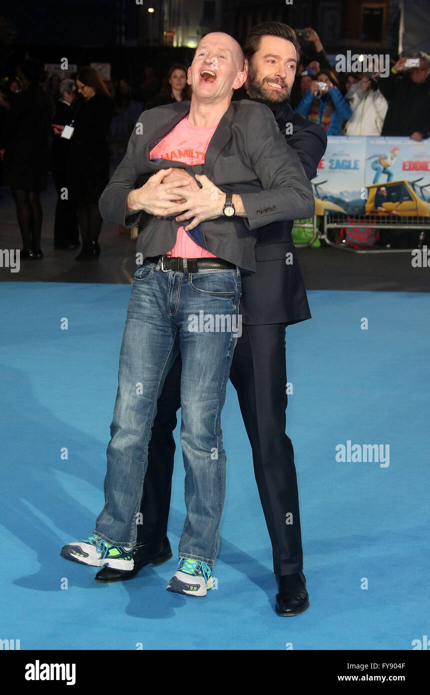 March 17, 2016 - Eddie Edwards and Hugh Jackman attending ‘Eddie The