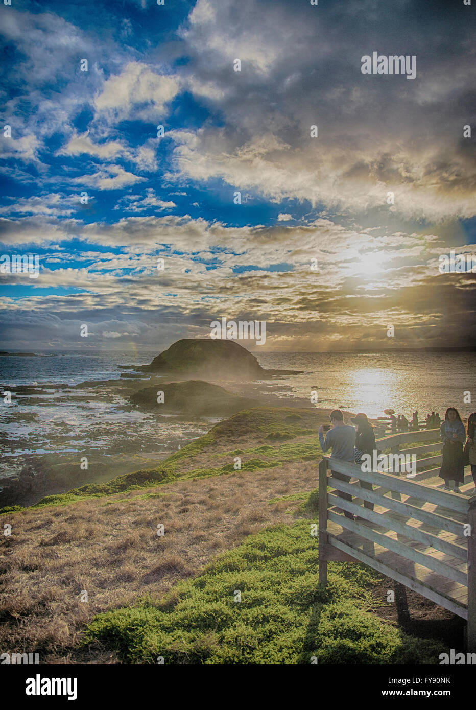 Phillips Island, Ocean Observatory Stock Photo