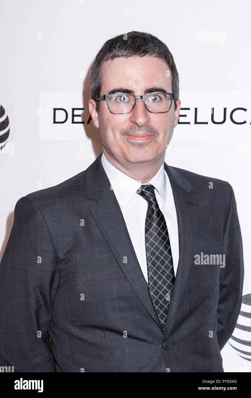 New York, NY, USA - April 22, 2016: Comedian, political commentator, television host John Oliver