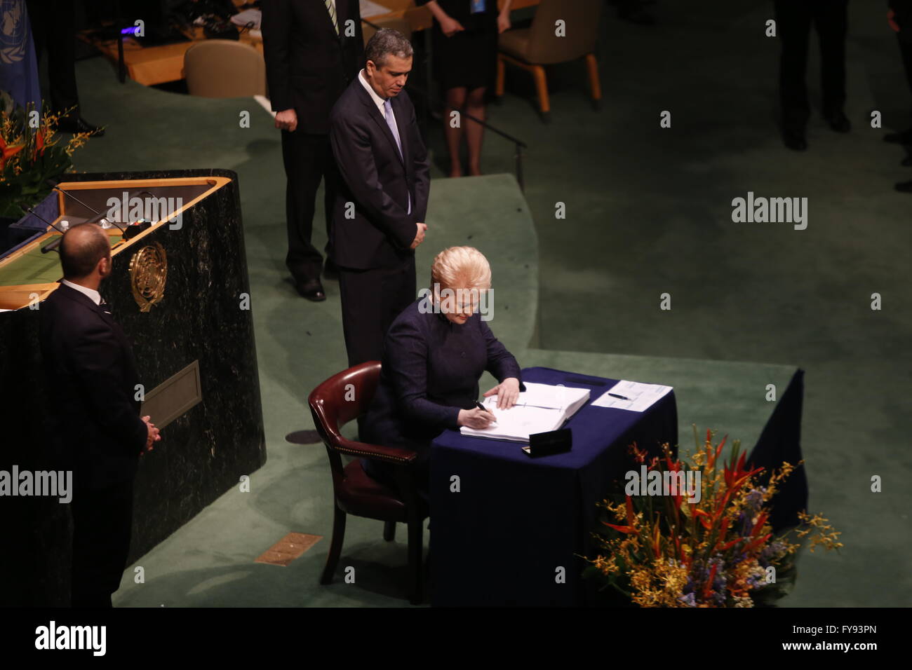 New York City, United States. 22nd Apr, 2016. The United Nations ...