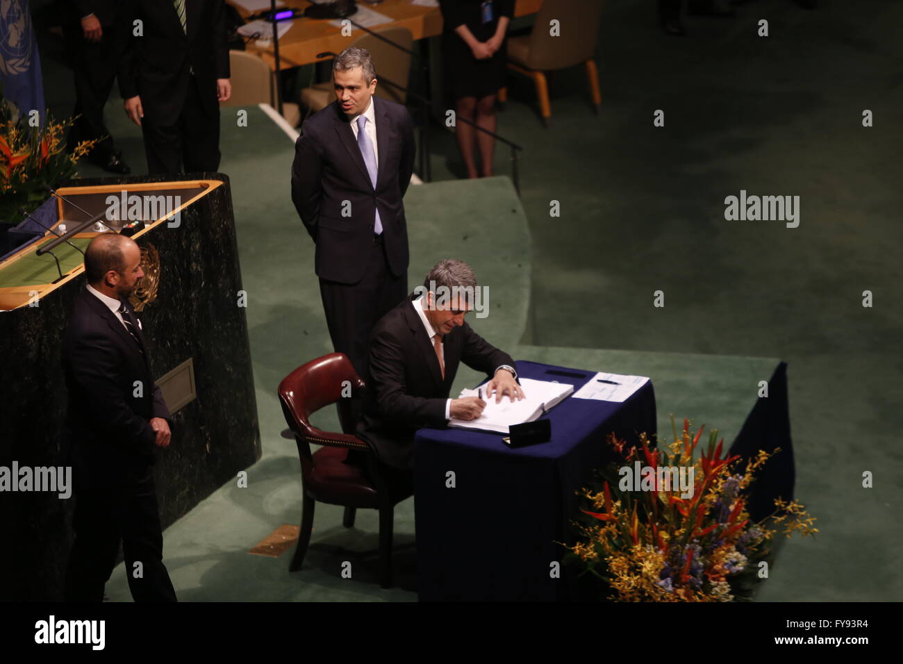 New York City, United States. 22nd Apr, 2016. The United Nations ...