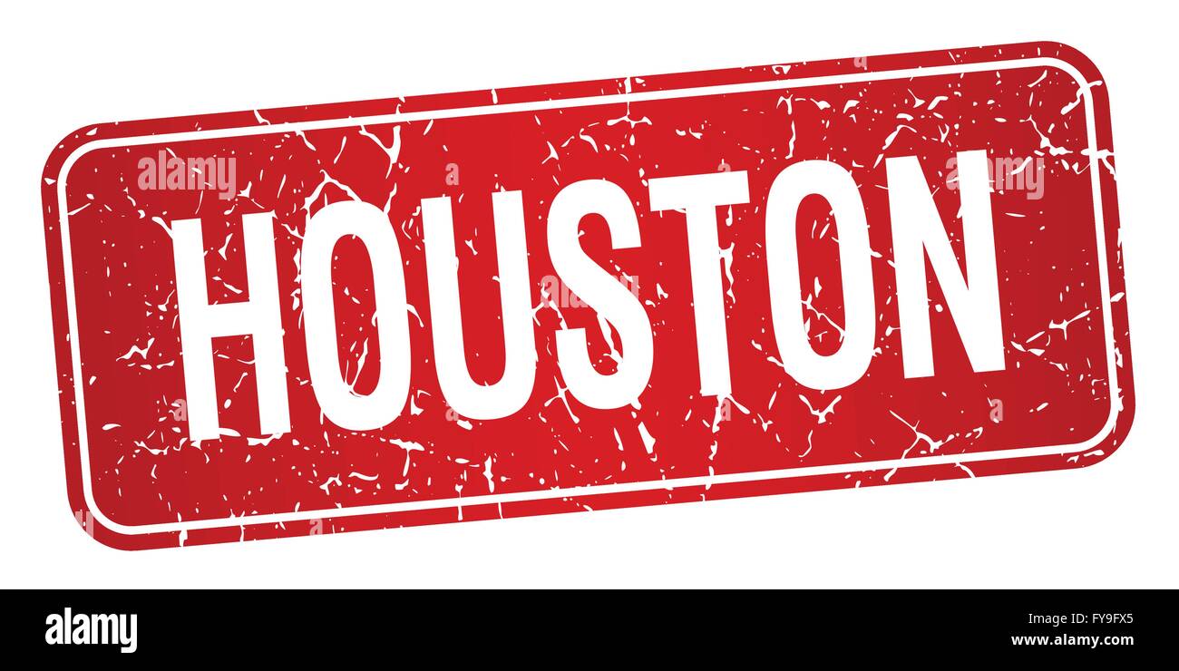 Houston red stamp isolated on white background Stock Vector Image & Art