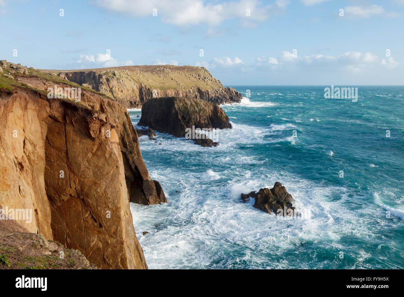 Lands end cornwall england uk gb stock photo alamy