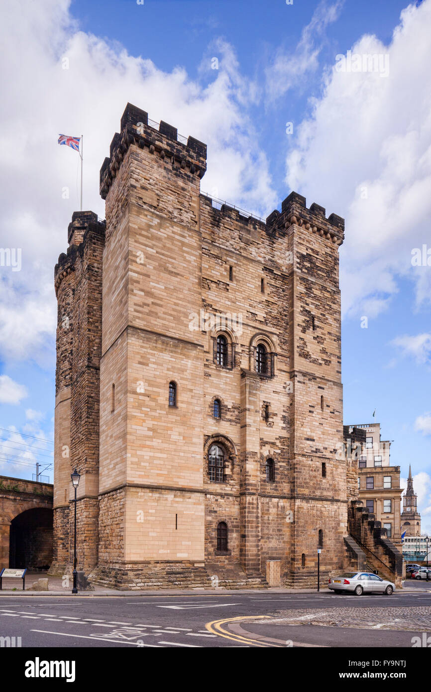 The Castle Keep, Newcastle upon Tyne, Tyne and Wear, England, UK. Stock Photo