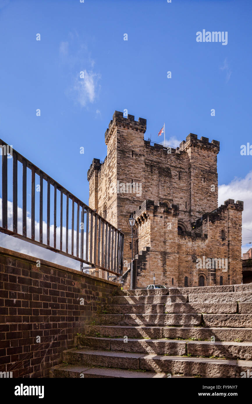 The Castle Keep, Newcastle upon Tyne, Tyne and Wear, England, UK. Stock Photo