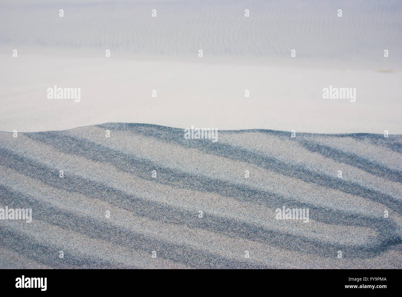 Layers of different colored sand in desert dunes Stock Photo Alamy