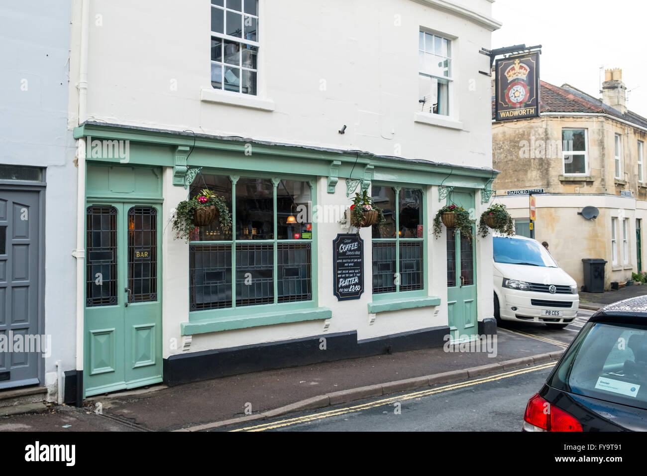 Larkhall a village suburb of Bath Somerset The Rose and Crown Pub Stock