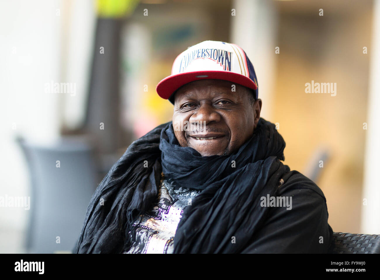 Papa Wemba (1949-2016) was a legendary hitmaker and one of the greatest music stars from the African continent Stock Photo