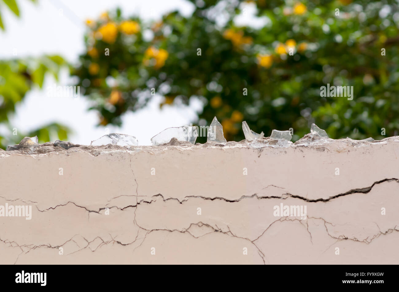 Broken glass wall hires stock photography and images Alamy