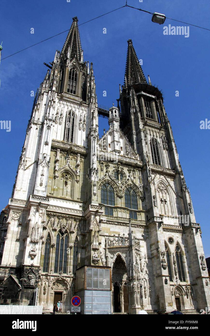 St. Peter's Church - the Regensburg Cathedral, Bavaria, Germany Stock Photo