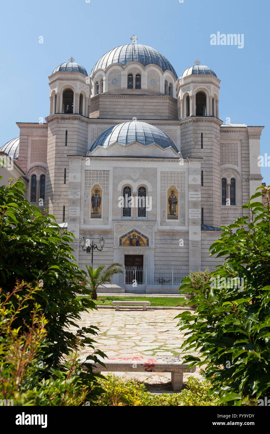 Serbian Orthodox Church Saint Spyridon Church, Piazza Sant Antonio, Trieste, Friuli-Venezia Giulia, Italy Stock Photo