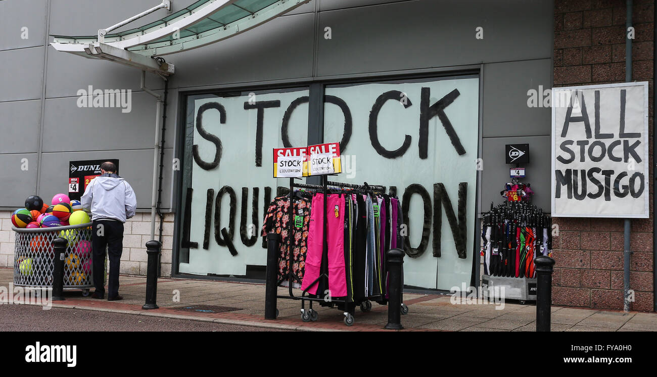 The Sports Direct store at Friern Retail park shows signage for