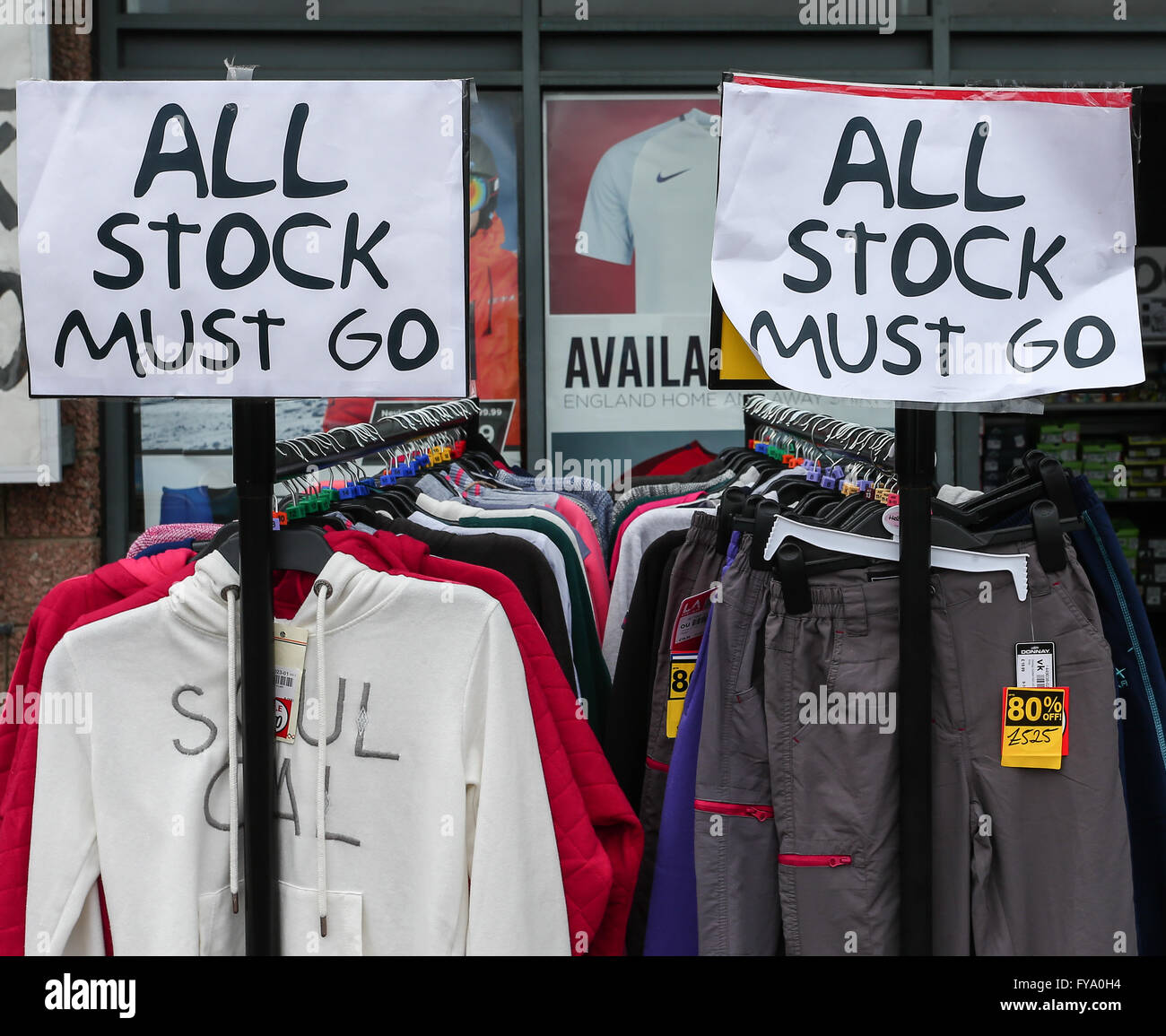 The Sports Direct store at Friern Retail park shows signage for