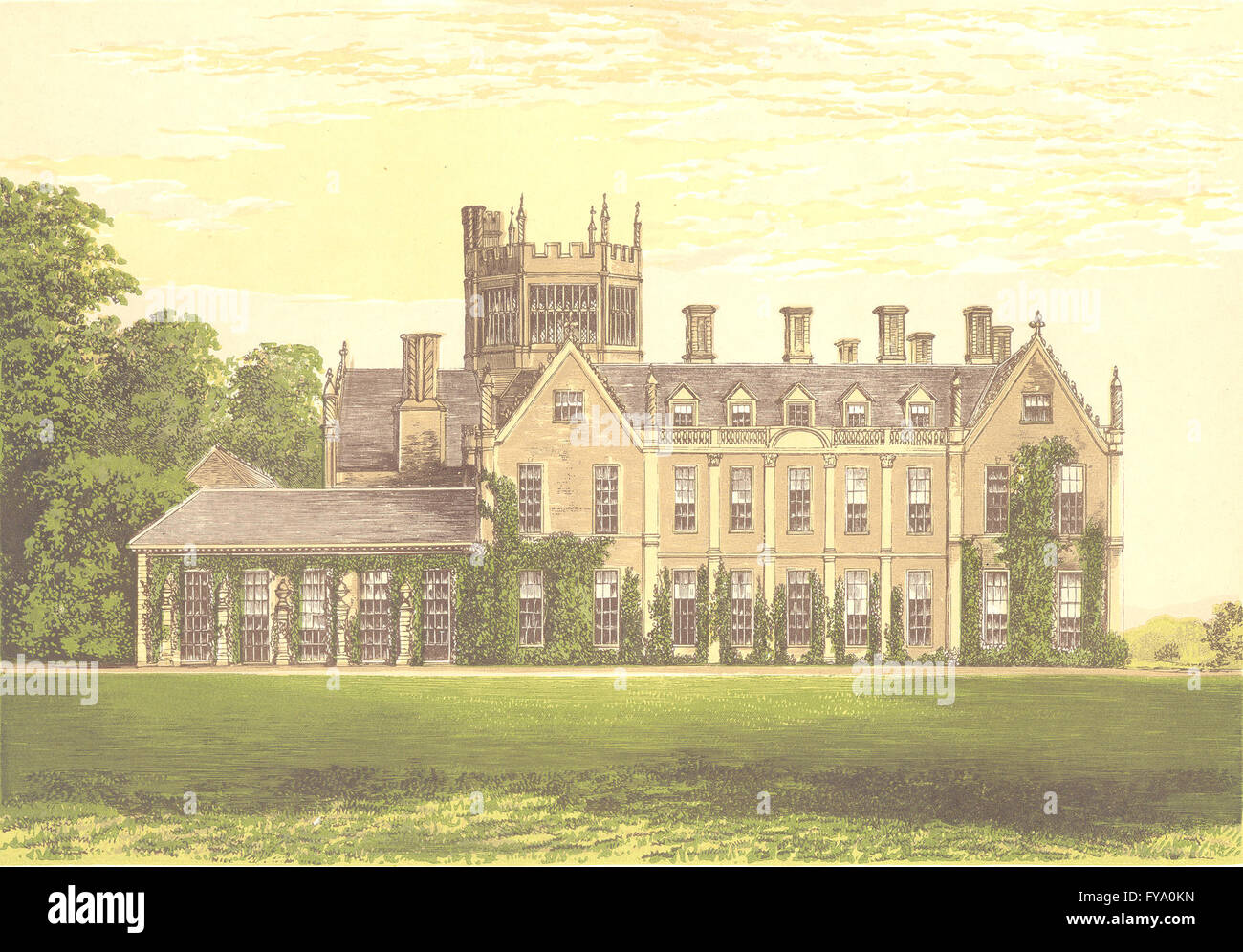 MELBURY HOUSE Dorchester Dorsetshire Earl Of Ilchester Antique melbury-house-dorchester-dorsetshire-earl-of-ilchester-antique