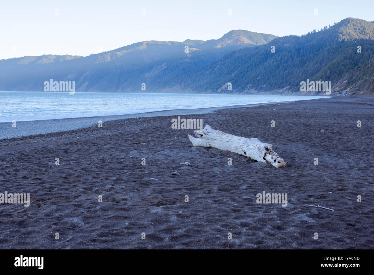 Black Sands Beach Shelter Cove California Usa Stock Photo