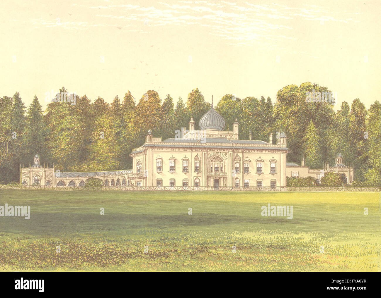 SEZINCOT, Morton-in-the-Marsh, Gloucestershire (Rushout, Baronet), print 1891 Stock Photo