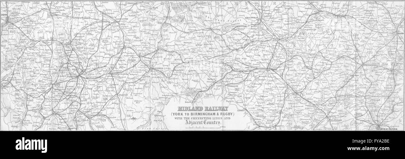 ca. 1900 map of the Colorado Midland Railway, unfortunately cropped at the  edges . circa 1900 337 Colorado Midland Railway map Stock Photo - Alamy