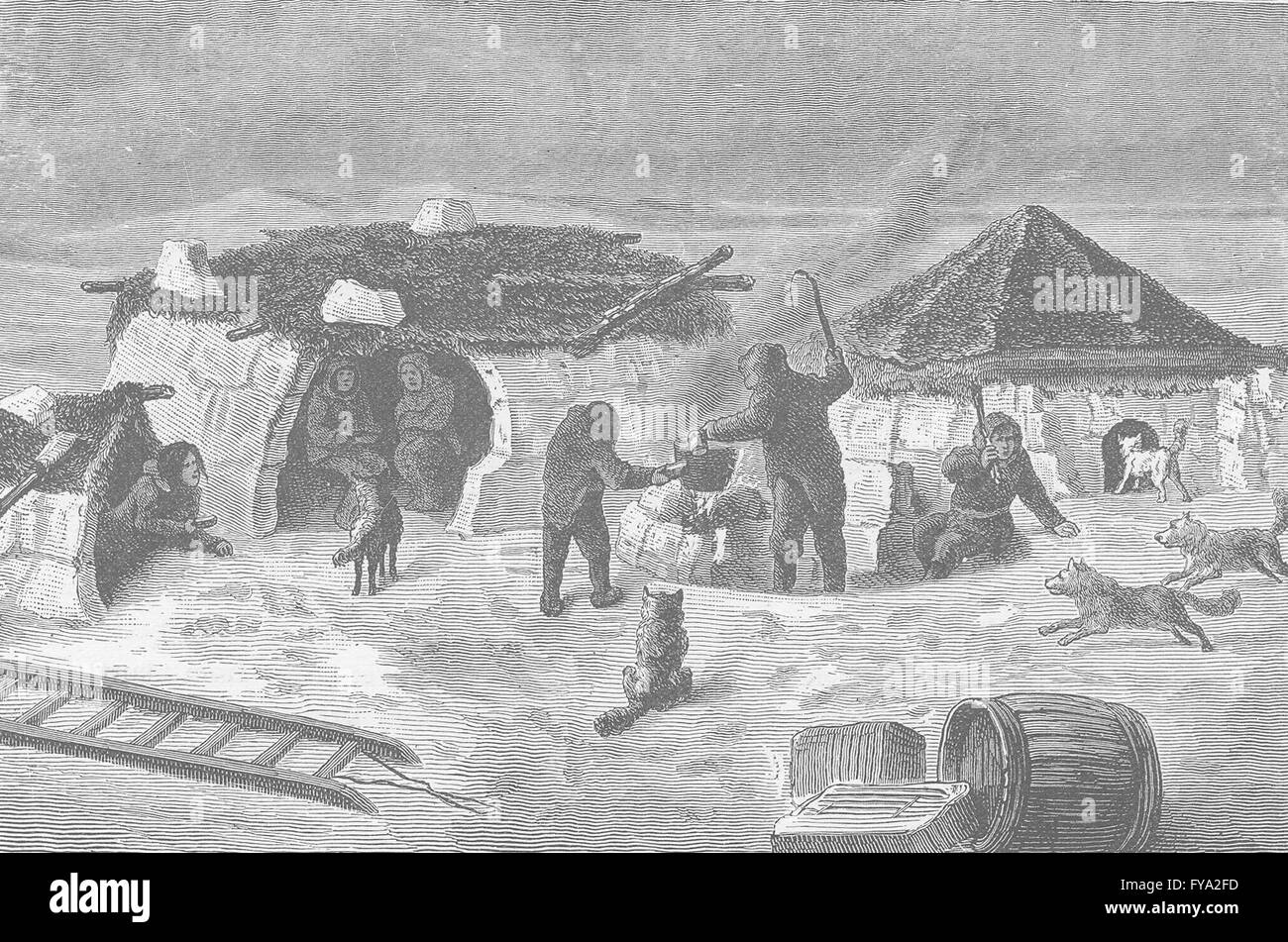 CANADA Eskimo snow huts, near Cape Herschel, King William Island