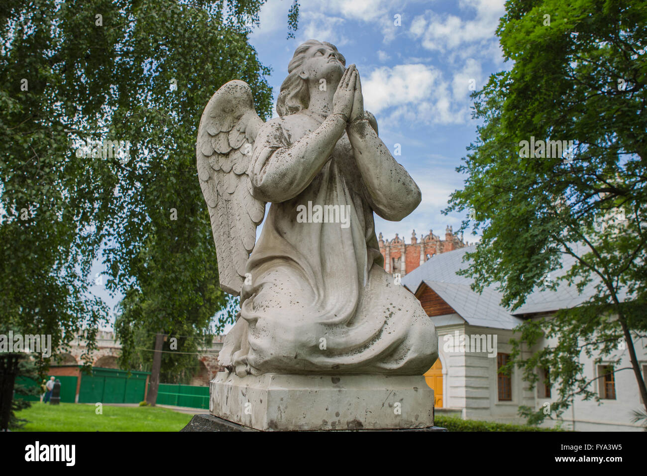 Antique sculptures in Moscow Stock Photo