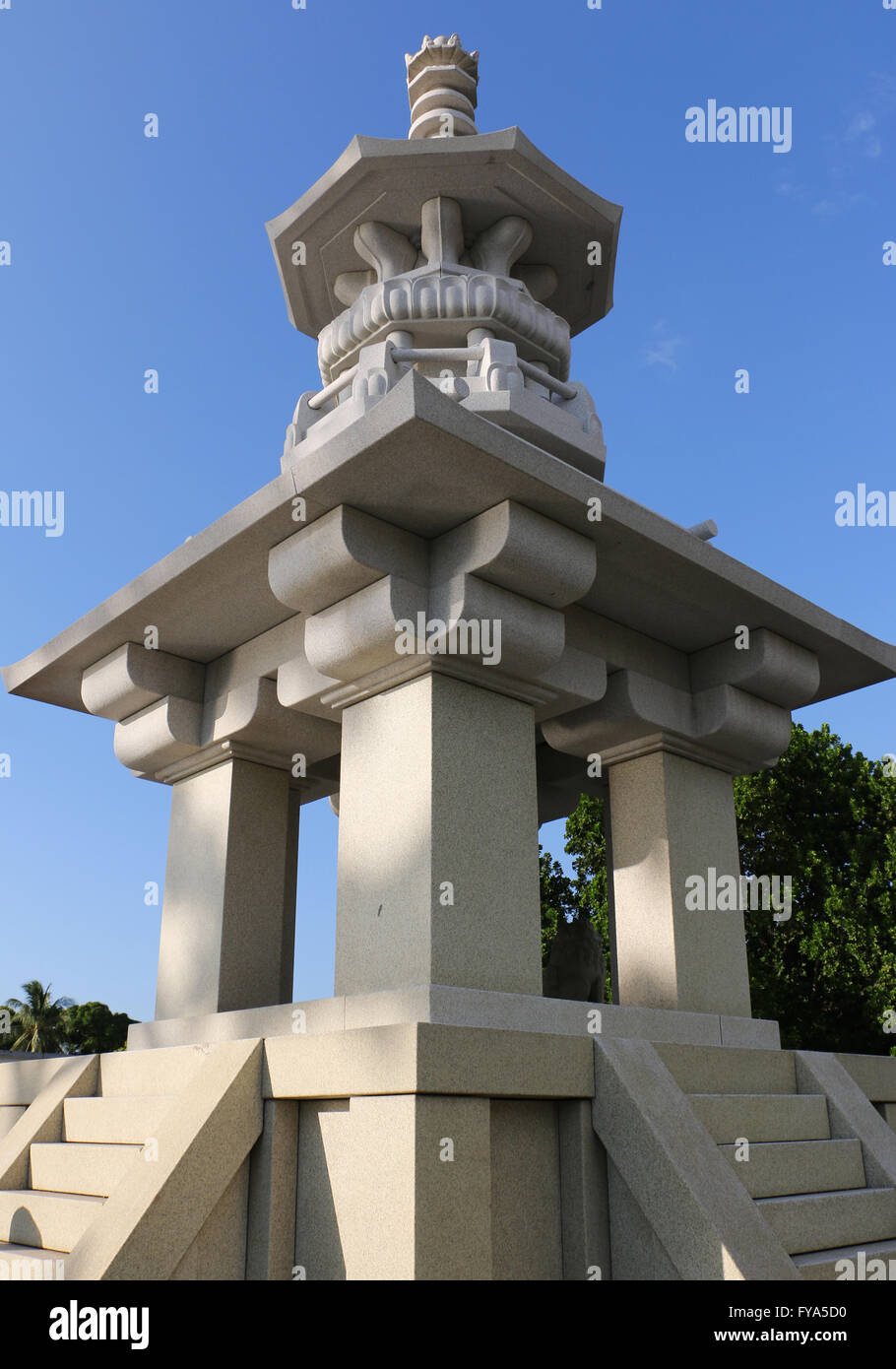 Panama Korea Friendship Monument At The Amador Causeway Panama City Panama Stock Photo Alamy