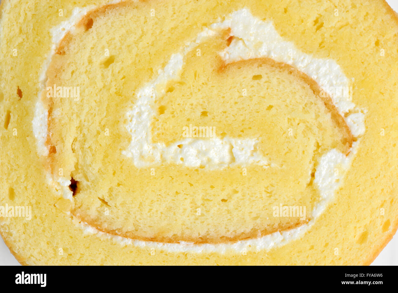 close up swiss roll texture Stock Photo