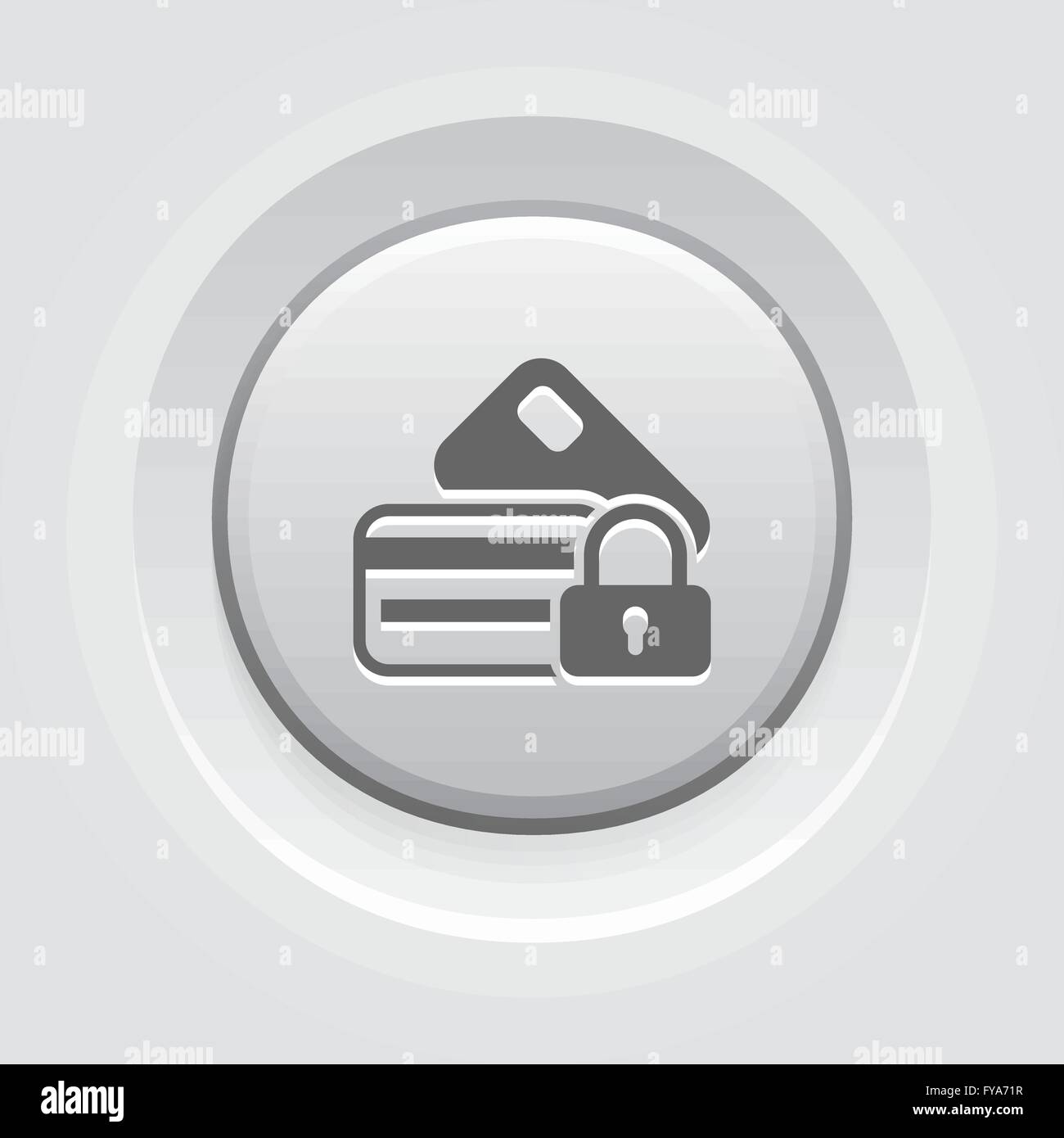 Credit card padlock icon Stock Vector Images - Alamy