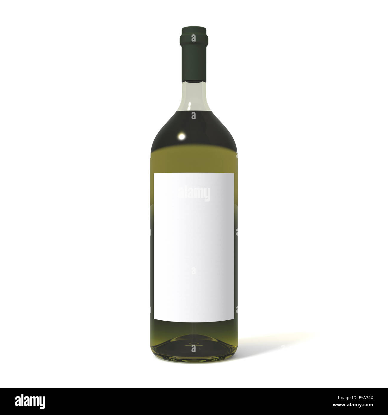 White Wine Bottle Stock Photo Alamy
