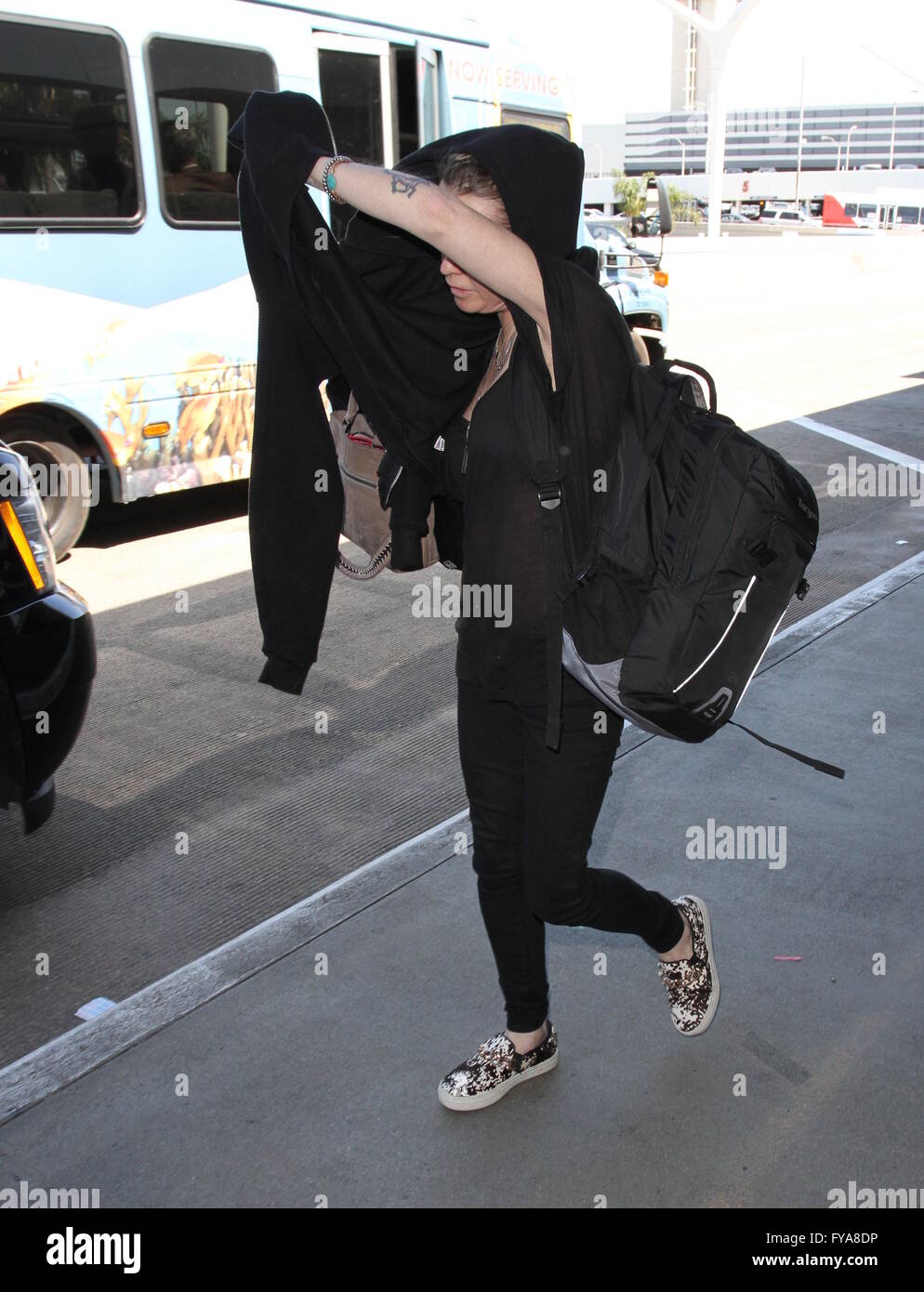 'Orange Is the New Black' star Taryn Manning hides her face with her