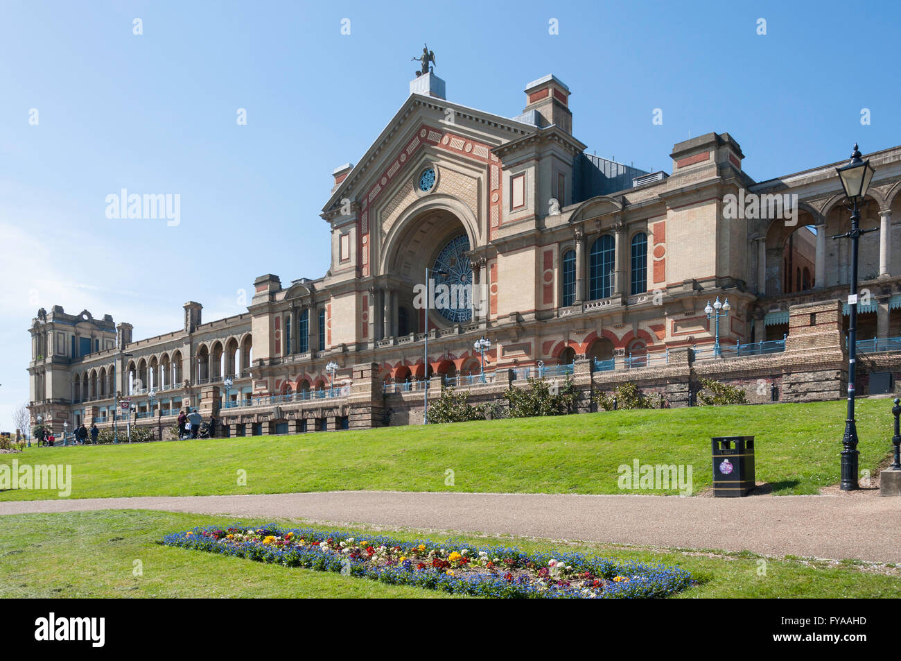 Alexandra Palace in springtime, Alexandra Park, London Borough of Haringey, Greater London, England, United Kingdom Stock Photo