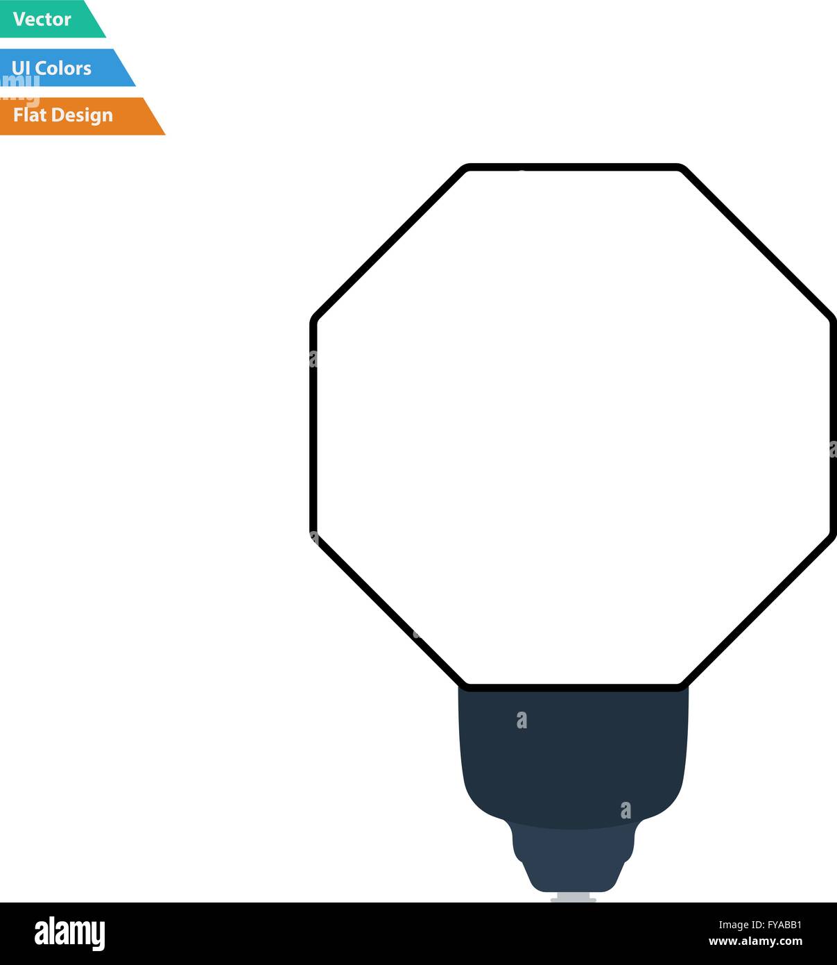 Flat design icon of portable fashion flash in ui colors. Vector ...