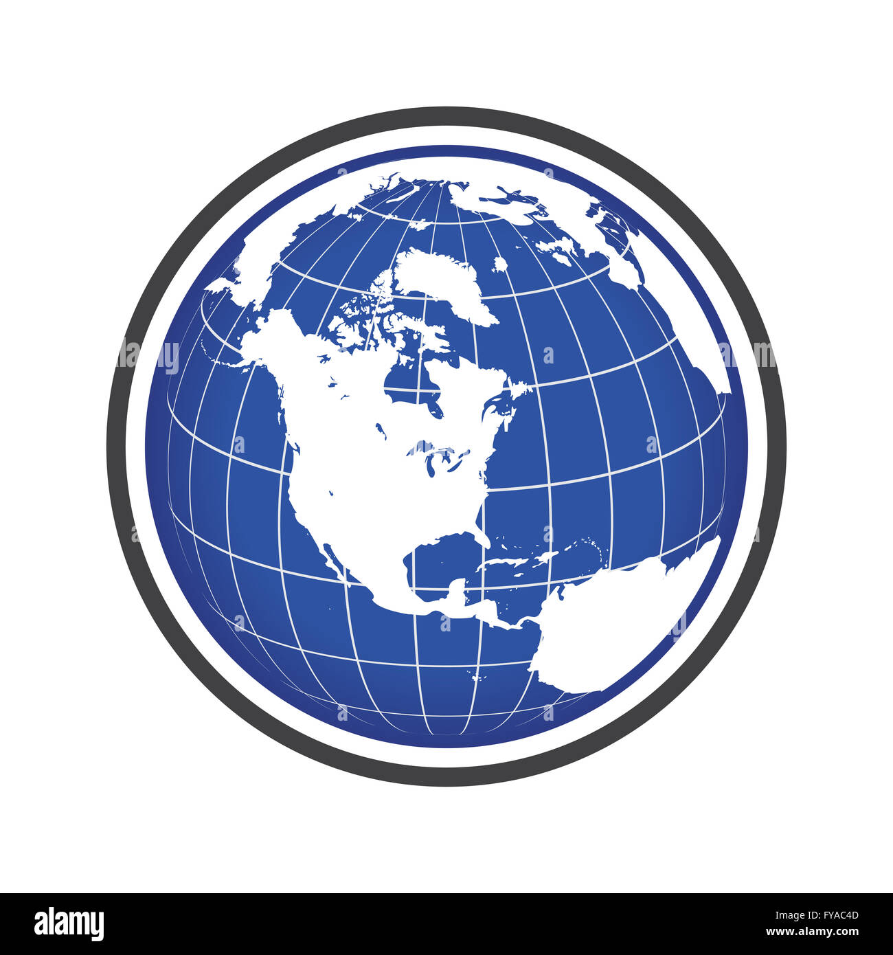 World Map In Round Shape