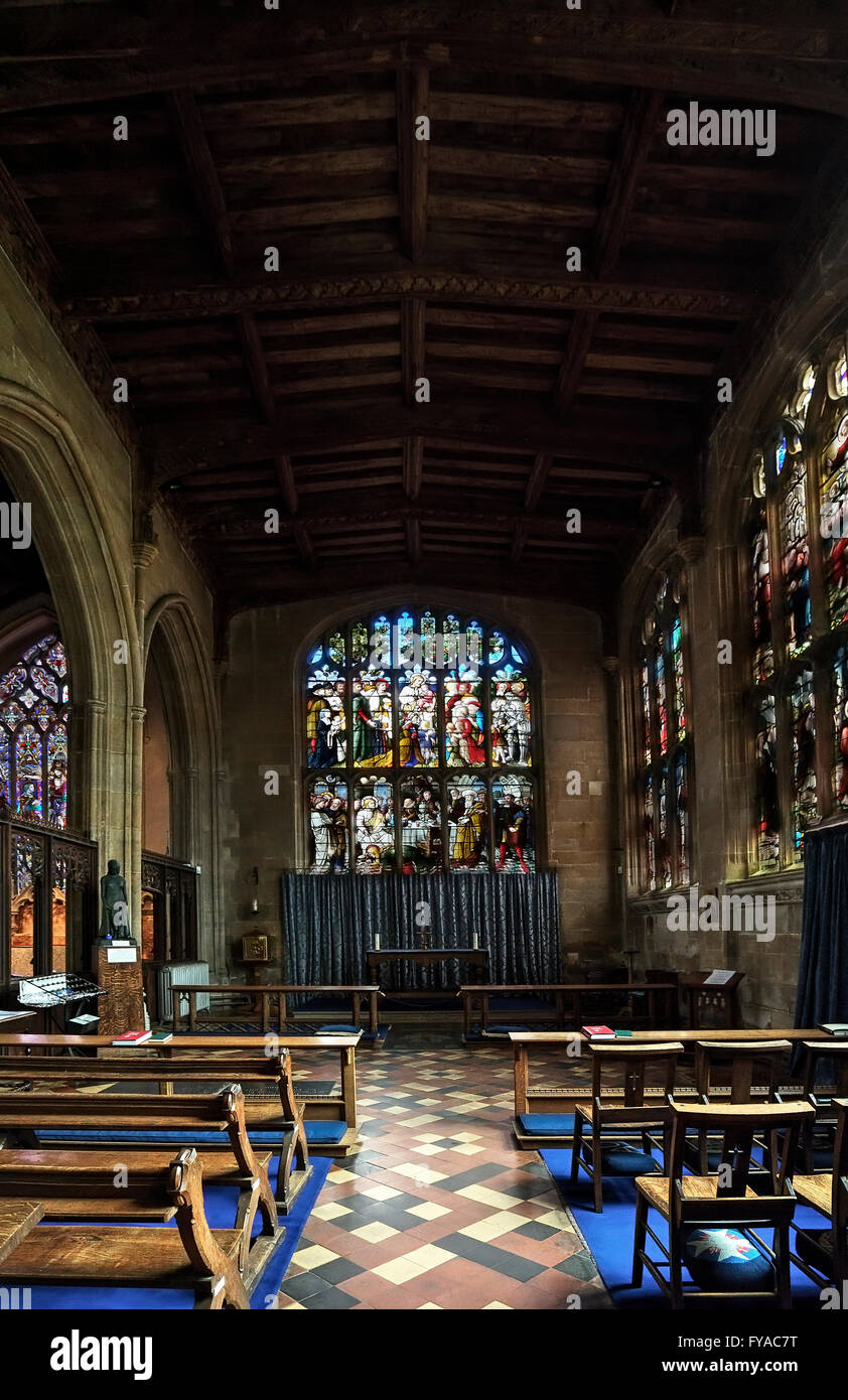 In St Peter and St Paul's Church, Lavenham, Suffolk, England. Stock Photo