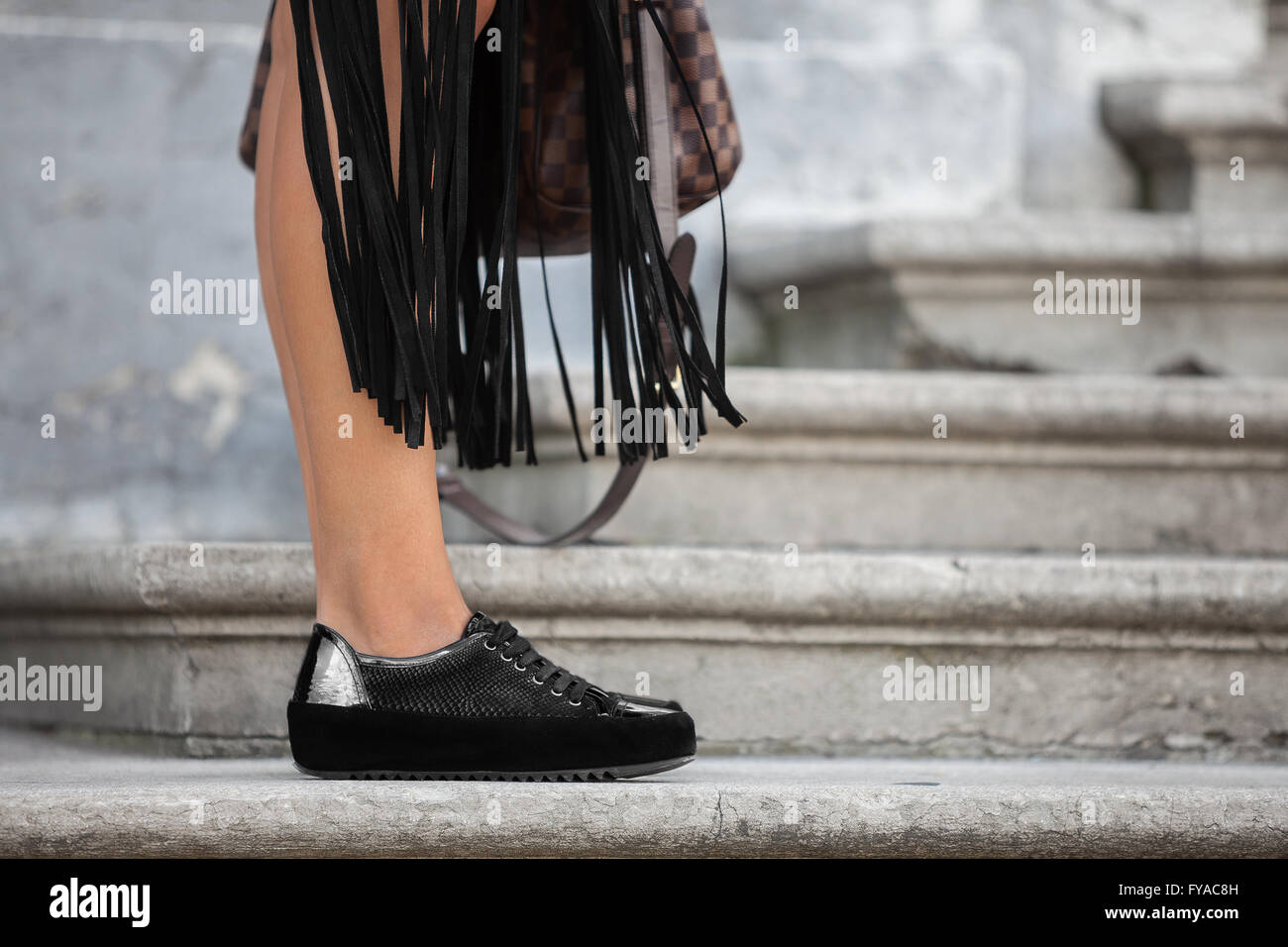 Short skirt and coat hi-res stock photography and images - Alamy