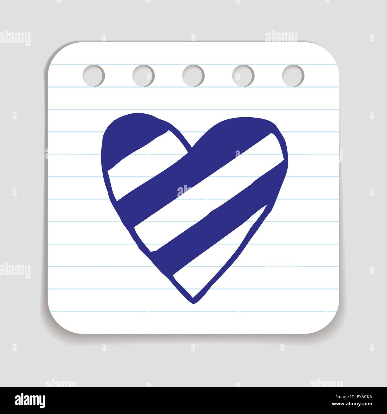Doodle Heart Icon Stock Vector Image & Art - Alamy