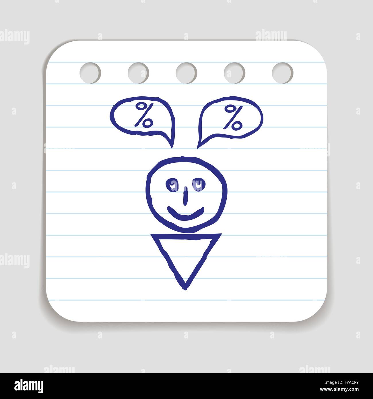 Doodle Shopping Icon Stock Vector Image & Art - Alamy